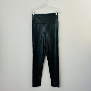 Everbellus Faux Leather Black Leggings Women’s Size Large